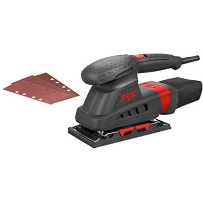 SKIL 7347AA Ponceuse Vibrante (160W, 92 x 185 mm, Sac à Poussière, Raccord pour Aspirateur, 3 pcs Set de Feuille abrasive) - Publicité SKIL 7347AA Ponceuse Vibrante (160W, 92 x 185 mm, Sac à Poussière, Raccord pour Aspirateur, 3 pcs Set de Feuille abrasive) - Publicité