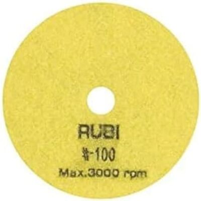RUBI Disque diamant polissage et poncage a sec 100 mm gr. 100 62971 - Publicité RUBI Disque diamant polissage et poncage a sec 100 mm gr. 100 62971 - Publicité