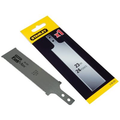 Stanley 3-20-331 Lame De Scie À Raser Gamme FatMax 23Dents/Pouce Denture Triple Biseau Double Denture Réaffûtable 120Mm - Publicité Stanley 3-20-331 Lame De Scie À Raser Gamme FatMax 23Dents/Pouce Denture Triple Biseau Double Denture Réaffûtable 120Mm - Publicité