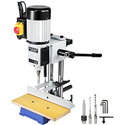 VEVOR Mortaiseuse à Bédane Carré, 750 W, Machine à Percer Bois d'Établi Électrique avec Ensemble Forets, Capacité du Burin 6-12 mm, Capacité du Mandrin 13 mm, 2800 tr/min, pour Travail Perçage du Bois - Publicité VEVOR Mortaiseuse à Bédane Carré, 750 W, Machine à Percer Bois d'Établi Électrique avec Ensemble Forets, Capacité du Burin 6-12 mm, Capacité du Mandrin 13 mm, 2800 tr/min, pour Travail Perçage du Bois - Publicité