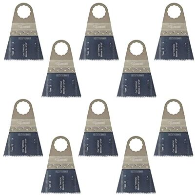 SabreCut 10pcs SC65J_10 65mm Lames multitool Durable Compatible avec Fein SuperCut & Festool Vecturo, lames gros grain pour coupes rapides - Publicité SabreCut 10pcs SC65J_10 65mm Lames multitool Durable Compatible avec Fein SuperCut & Festool Vecturo, lames gros grain pour coupes rapides - Publicité
