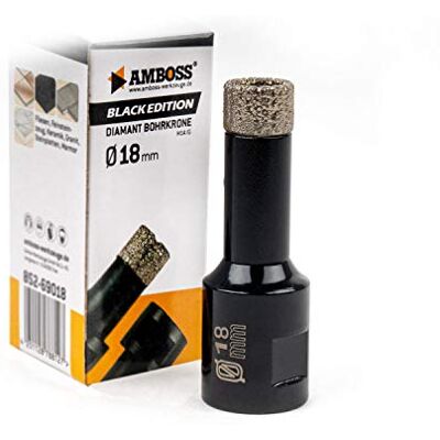 Amboss Werkzeuge Amboss Couronne diamant 18 mm (M14) pour meuleuse d'angle Convient pour grès cérame, carrelage dur, granit, etc. Publicité Amboss Werkzeuge Amboss Couronne diamant 18 mm (M14) pour meuleuse d'angle Convient pour grès cérame, carrelage dur, granit, etc. Publicité