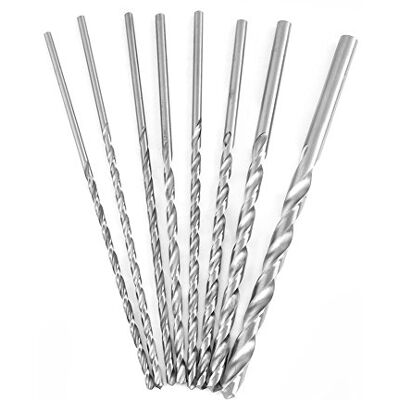 Walfront 8 Pcs Extra longs Foret Jeu d'Embouts Torsadés à Queue HSS Ronde Ø 4-10mm Outils de Forage Longueur de 200mm Mèches Hélicoïdales pour Bois Métal et Acier - Publicité Walfront 8 Pcs Extra longs Foret Jeu d'Embouts Torsadés à Queue HSS Ronde Ø 4-10mm Outils de Forage Longueur de 200mm Mèches Hélicoïdales pour Bois Métal et Acier - Publicité