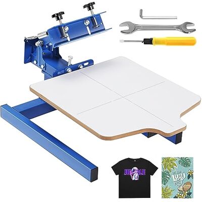 VEVOR Kit de sérigraphie 1 couleur 1 station de sérigraphie 55 x 45 cm pour t-shirt - Publicité VEVOR Kit de sérigraphie 1 couleur 1 station de sérigraphie 55 x 45 cm pour t-shirt - Publicité