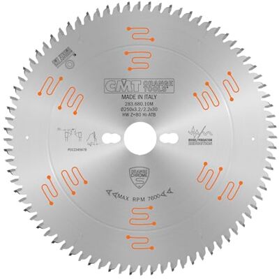 CMT ORANGE TOOLS 283.696.12M lame de scie de précision chromée - lame de scie - Publicité CMT ORANGE TOOLS 283.696.12M lame de scie de précision chromée - lame de scie - Publicité
