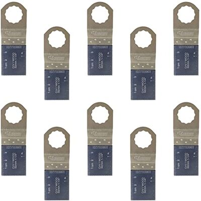 SabreCut 10pcs SC35F_10 35mm Fin Dent Bois Lames multitool Durable Compatible avec Fein SuperCut & Festool Vecturo, lames dents fines coupent bois cleanly - Publicité SabreCut 10pcs SC35F_10 35mm Fin Dent Bois Lames multitool Durable Compatible avec Fein SuperCut & Festool Vecturo, lames dents fines coupent bois cleanly - Publicité