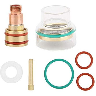 Walfront TFM53NCN TIG Kit de soudage Torche de soudage Pince à verre pour WP17/WP18/WP26(2.4mm) - Publicité Walfront TFM53NCN TIG Kit de soudage Torche de soudage Pince à verre pour WP17/WP18/WP26(2.4mm) - Publicité