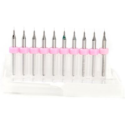 Walfront 10Pcs Micro Foret Spiral pour Carte de Circuit Imprimé PCB de Précision 0.1mm Accessoires de Perceuse, Zufällige Farbe(0.1mm) - Publicité Walfront 10Pcs Micro Foret Spiral pour Carte de Circuit Imprimé PCB de Précision 0.1mm Accessoires de Perceuse, Zufällige Farbe(0.1mm) - Publicité