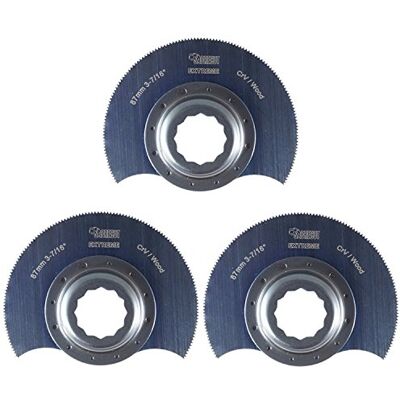 SabreCut 3pcs SC90F_3 87mm Bois Lames multitool Durable Compatible avec Fein SuperCut & Festool Vecturo, lames bois coupent vite et proprement - Publicité SabreCut 3pcs SC90F_3 87mm Bois Lames multitool Durable Compatible avec Fein SuperCut & Festool Vecturo, lames bois coupent vite et proprement - Publicité