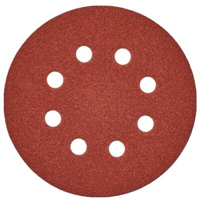 AEG Lot de 5 disques abrasif Ø 125 grain 80-8 trous - Publicité AEG Lot de 5 disques abrasif Ø 125 grain 80-8 trous - Publicité