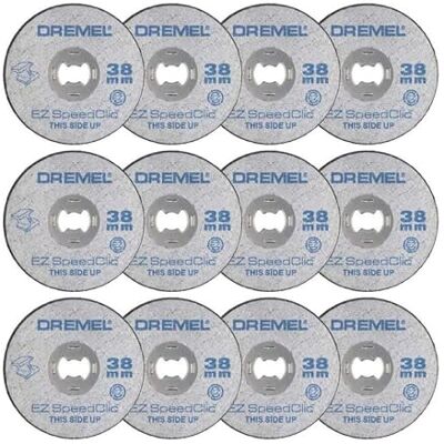 Dremel SC456B Lot de 12 Disques EZ SpeedClic à Tronçonner/Découper les Métaux 38mm avec Outils Rotatifs - Publicité Dremel SC456B Lot de 12 Disques EZ SpeedClic à Tronçonner/Découper les Métaux 38mm avec Outils Rotatifs - Publicité