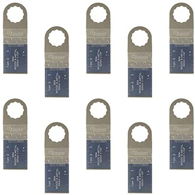 SabreCut 10pcs SC35B_10 35mm Bi-métal Métal Lames multitool Durable Compatible avec Fein SuperCut & Festool Vecturo, lames HSS bi-métal coupent bois, métal et clous - Publicité SabreCut 10pcs SC35B_10 35mm Bi-métal Métal Lames multitool Durable Compatible avec Fein SuperCut & Festool Vecturo, lames HSS bi-métal coupent bois, métal et clous - Publicité