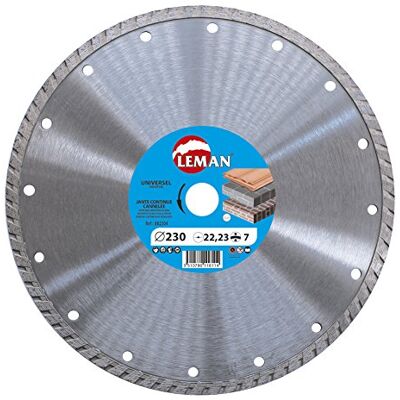 Leman 881154 Disque diamant jante continue universel 115 x 22,23 mm Hauteur 7 mm - Publicité Leman 881154 Disque diamant jante continue universel 115 x 22,23 mm Hauteur 7 mm - Publicité
