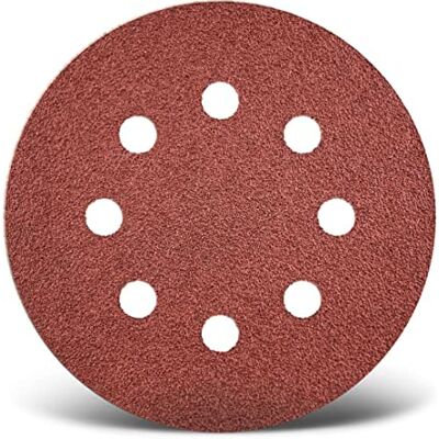 MENZER Red Disques abrasifs 125 mm, 8 trous (Lot 25) G24 p. Ponceuses excentriques, Corindon normal, support auto-agrippant - Publicité MENZER Red Disques abrasifs 125 mm, 8 trous (Lot 25) G24 p. Ponceuses excentriques, Corindon normal, support auto-agrippant - Publicité