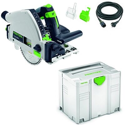 Festool 561551 TS 55 R Scie de plongée avec Elektonik, Bleu / Blanc - Publicité Festool 561551 TS 55 R Scie de plongée avec Elektonik, Bleu / Blanc - Publicité