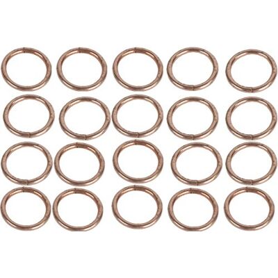 Rothenberger Soudage Anneaux en cuivre/phosphore Ø14 mm connexions pour conduite (Lot de 20) - Publicité Rothenberger Soudage Anneaux en cuivre/phosphore Ø14 mm connexions pour conduite (Lot de 20) - Publicité