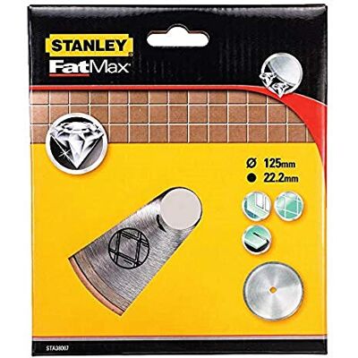 Stanley Modèle sta38007-xj - Lame diamant continue - 125mm - Coupes fines en carrelage - Publicité Stanley Modèle sta38007-xj - Lame diamant continue - 125mm - Coupes fines en carrelage - Publicité