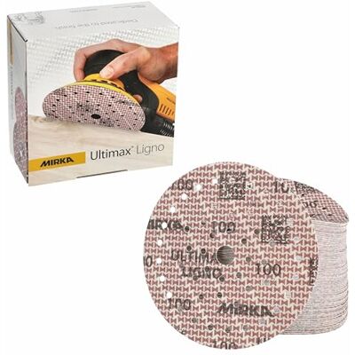 Mirka Disque abrasif auto-agrippant Ultimax Ligno Ø 150 mm Multifit Disques abrasifs auto-agrippants Multifit 150 mm grain 100 100 pièces multi-trous pour ponçage bois efficace et durable - Publicité Mirka Disque abrasif auto-agrippant Ultimax Ligno Ø 150 mm Multifit Disques abrasifs auto-agrippants Multifit 150 mm grain 100 100 pièces multi-trous pour ponçage bois efficace et durable - Publicité