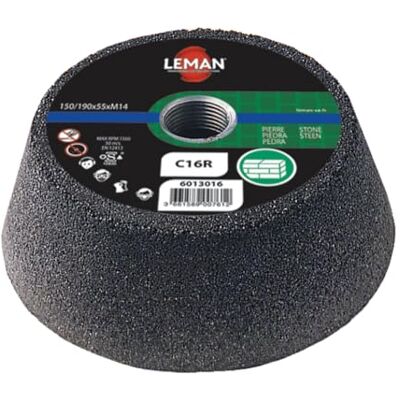Leman MEULE BOISSEAU BAKELITE D130/100X55 M14 GR 80 Carbure Silicium 6013080 - Publicité Leman MEULE BOISSEAU BAKELITE D130/100X55 M14 GR 80 Carbure Silicium 6013080 - Publicité