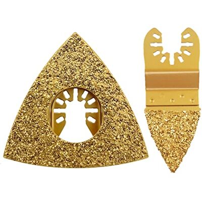 SabreCut 2pcs SPKC2 Fixation rapide Lames multitool Pro Compatible DeWalt, Stanley, Black & Decker, Bosch, Fein (Non-StarLock), Fast Fit lames abrasives retirent joints et mortier - Publicité SabreCut 2pcs SPKC2 Fixation rapide Lames multitool Pro Compatible DeWalt, Stanley, Black & Decker, Bosch, Fein (Non-StarLock), Fast Fit lames abrasives retirent joints et mortier - Publicité