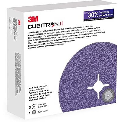 3M Cubitron II 982CX Pro, 36+, disque à fente avec disque nervuré, 125 mm - Publicité 3M Cubitron II 982CX Pro, 36+, disque à fente avec disque nervuré, 125 mm - Publicité