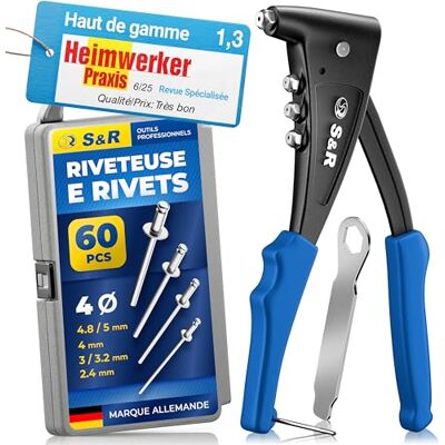 S&R Ensemble de Pistolets à Riveter 284.302.902 - Outil de Rivetage à Main - Publicité S&R Ensemble de Pistolets à Riveter 284.302.902 - Outil de Rivetage à Main - Publicité