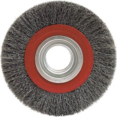Leman 06429 Brosse métallique en Acier ondulé Ø 200 mm - Publicité Leman 06429 Brosse métallique en Acier ondulé Ø 200 mm - Publicité