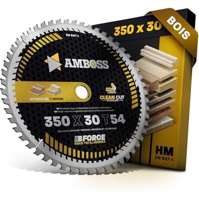 Amboss Werkzeuge AMBOSS lame scie circulaire 350x30mm (bois) lame de scie 350 avec 54 dents lame scie circulaire Ø 350mm compatible Ulmia. Wegoma Festool: HK 132 Mafell: MKS125. SF32 Makita 5143 R. LS1400 - Publicité Amboss Werkzeuge AMBOSS lame scie circulaire 350x30mm (bois) lame de scie 350 avec 54 dents lame scie circulaire Ø 350mm compatible Ulmia. Wegoma Festool: HK 132 Mafell: MKS125. SF32 Makita 5143 R. LS1400 - Publicité