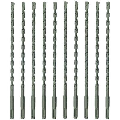 SabreCut 10pcs SDSB7_10 7mm x 210mm Forets brique SDS Plus PGM Pointe carbure PGM et noyau CrV renforcé percent pierre, béton et brique avec longue durée de vie - Publicité SabreCut 10pcs SDSB7_10 7mm x 210mm Forets brique SDS Plus PGM Pointe carbure PGM et noyau CrV renforcé percent pierre, béton et brique avec longue durée de vie - Publicité