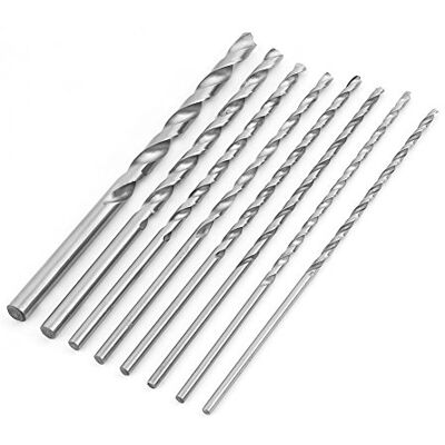 Walfront Set de 8pcs Mèches Hélicoïdales en HSS Queue Ronde Ø 4-10mm, Longueur 200mm Outils de Forage pour Bois, Métal et Acier - Publicité Walfront Set de 8pcs Mèches Hélicoïdales en HSS Queue Ronde Ø 4-10mm, Longueur 200mm Outils de Forage pour Bois, Métal et Acier - Publicité