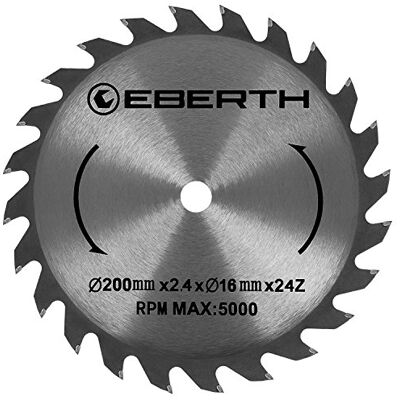 EBERTH - LS2-200X24T - 200 mm - 24T - lame de scie circulaire - Publicité EBERTH - LS2-200X24T - 200 mm - 24T - lame de scie circulaire - Publicité