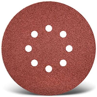 MENZER Red Disques abrasifs 150 mm, 8 trous (Lot 25) G24 p. Ponceuses excentriques, Corindon normal, support auto-agrippant - Publicité MENZER Red Disques abrasifs 150 mm, 8 trous (Lot 25) G24 p. Ponceuses excentriques, Corindon normal, support auto-agrippant - Publicité