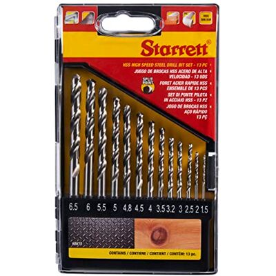 Ensemble de Mèches à Pointe Divisée HSS Starrett KBK13 - 13 Pièces - Publicité Ensemble de Mèches à Pointe Divisée HSS Starrett KBK13 - 13 Pièces - Publicité