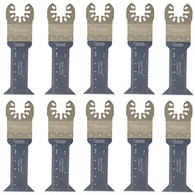 SabreCut 10pcs SP44L_10 44mm x 68mm Fixation rapide Bois Lames multitool Compatible avec DeWalt, Stanley, Black & Decker, Bosch, Fein (Non-StarLock), lames mixtes coupent bois, métal et plastique - Publicité SabreCut 10pcs SP44L_10 44mm x 68mm Fixation rapide Bois Lames multitool Compatible avec DeWalt, Stanley, Black & Decker, Bosch, Fein (Non-StarLock), lames mixtes coupent bois, métal et plastique - Publicité