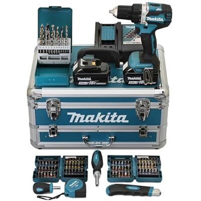 Makita DDF484RTX6 Perceuse Sans Fil 54Nm Brushless - Usage Intensif - Publicité Makita DDF484RTX6 Perceuse Sans Fil 54Nm Brushless - Usage Intensif - Publicité