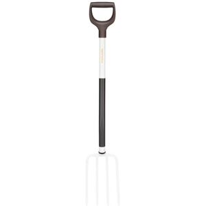 Fiskars Fourche à bêcher pour sols Mous et Meubles, avec 4 Dents, Longueur : 105 cm, Dents et Manche en Acier de Haute qualité, Noir/Blanc, White, 1070715 - Publicité Fiskars Fourche à bêcher pour sols Mous et Meubles, avec 4 Dents, Longueur : 105 cm, Dents et Manche en Acier de Haute qualité, Noir/Blanc, White, 1070715 - Publicité