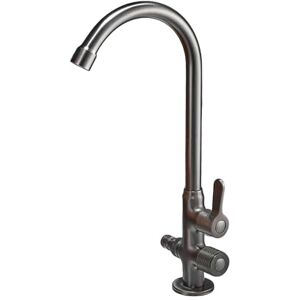 SXWYLZ Robinet D'Eau Froide Extérieur Antigel avec Inverseur Robinet Double Sortie Jardin Rotation à 360° Double Poignée,Gris - Publicité SXWYLZ Robinet D'Eau Froide Extérieur Antigel avec Inverseur Robinet Double Sortie Jardin Rotation à 360° Double Poignée,Gris - Publicité