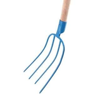 Bauster ® Fourche à foin, fourche à fumier, fourche 4 dents pour jardin avec manche 115 cm, forche pour écurie, ferme en acier de haute qualité, fourche à fumier robuste pour le jardinier et - Publicité Bauster ® Fourche à foin, fourche à fumier, fourche 4 dents pour jardin avec manche 115 cm, forche pour écurie, ferme en acier de haute qualité, fourche à fumier robuste pour le jardinier et - Publicité