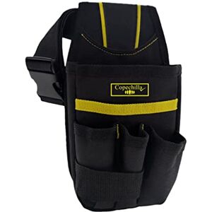 Copechilla Sac a Outils Noir Professionnel avec Ceinture réglable et Boucle de Ceinture,Solide résistant à l'usure,matériau en Nylon épais à Double Couche,Famille ou Professionnel - Publicité Copechilla Sac a Outils Noir Professionnel avec Ceinture réglable et Boucle de Ceinture,Solide résistant à l'usure,matériau en Nylon épais à Double Couche,Famille ou Professionnel - Publicité