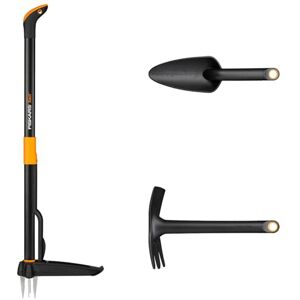 Fiskars Set d'outils de jardinage, 3 pièces, désherbeur Xact, acier inoxydable/plastique, déplantoir et serfouette Solid, plastique renforcé de fibres de verre, noir/orange, 1077307 - Publicité Fiskars Set d'outils de jardinage, 3 pièces, désherbeur Xact, acier inoxydable/plastique, déplantoir et serfouette Solid, plastique renforcé de fibres de verre, noir/orange, 1077307 - Publicité