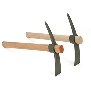 KEILEOHO Lot de 2 pics de jardin de 35 x 23 cm avec poignée, pioche de jardin, pioche pour jardinage, plantation et camping - Publicité KEILEOHO Lot de 2 pics de jardin de 35 x 23 cm avec poignée, pioche de jardin, pioche pour jardinage, plantation et camping - Publicité