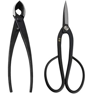 Wazakura Lot de 2 Outils Essentiels pour Bonsaï et Jardinage Fabriqués au Japon, Ciseaux Sécateur à Bonsaï Ashinaga 200 mm et Coupe Branches Concave 200 mm - Publicité Wazakura Lot de 2 Outils Essentiels pour Bonsaï et Jardinage Fabriqués au Japon, Ciseaux Sécateur à Bonsaï Ashinaga 200 mm et Coupe Branches Concave 200 mm - Publicité