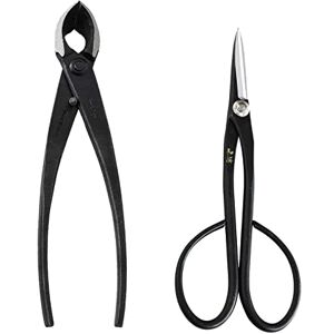 Wazakura Set 2 Outils Japonais Essentiels pour Bonsaï et Jardinage en Acier Carbon et Fabriqués au Japon, Ciseaux Satsuki 180mm et Coupe Branche Concave 200mm - Publicité Wazakura Set 2 Outils Japonais Essentiels pour Bonsaï et Jardinage en Acier Carbon et Fabriqués au Japon, Ciseaux Satsuki 180mm et Coupe Branche Concave 200mm - Publicité