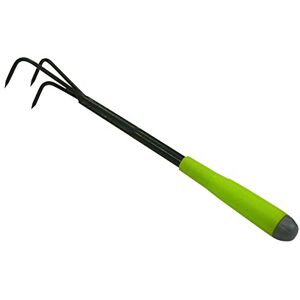 XCLOU Griffe piocheuse de jardin 43 x 7 x 5 cm Cultivateur de jardin avec manche ergonomique Petite griffe à fleurs 3 dents Outil de jardin multifonctions, Gris Argenté/vert - Publicité XCLOU Griffe piocheuse de jardin 43 x 7 x 5 cm Cultivateur de jardin avec manche ergonomique Petite griffe à fleurs 3 dents Outil de jardin multifonctions, Gris Argenté/vert - Publicité