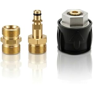 Reiwosee Adaptateur de lave-linge haute pression tuyau de montage rapide M22 14mm Quick Connect Convertir ou libérer l'adaptateur pour KC-série K2 K7 Femme, Connecteur mâle, Outil de conversion - Publicité Reiwosee Adaptateur de lave-linge haute pression tuyau de montage rapide M22 14mm Quick Connect Convertir ou libérer l'adaptateur pour KC-série K2 K7 Femme, Connecteur mâle, Outil de conversion - Publicité