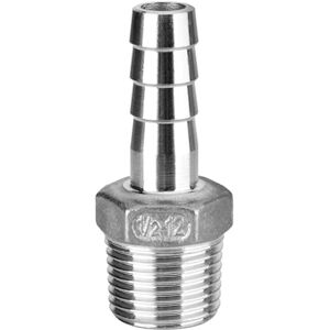 THINCAN Jauge de tuyau 8 mm 12 mm Tuyau Barb Queue 3/8" 1/2" Raccord fileté mâle Articulation Acier inoxydable Coupleur Adaptateur - Publicité THINCAN Jauge de tuyau 8 mm 12 mm Tuyau Barb Queue 3/8" 1/2" Raccord fileté mâle Articulation Acier inoxydable Coupleur Adaptateur - Publicité