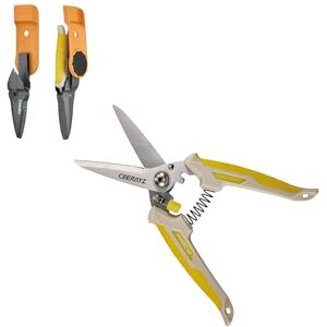 CEERAYZ 200mm Cisaille Multi Usage, Ciseaux industriels robustes, Cisaille de jardin pour projets DIY, lignes de production et jardinage, avec étui protecteur et support magnétique (Marron Jaune) - Publicité CEERAYZ 200mm Cisaille Multi Usage, Ciseaux industriels robustes, Cisaille de jardin pour projets DIY, lignes de production et jardinage, avec étui protecteur et support magnétique (Marron Jaune) - Publicité