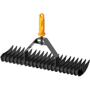 Fiskars OneClick Râteau Scarificateur, Accessoire en Forme de Râteau pour Éliminer la Mousse et Le Feutrage du Gazon, Changement Facile en Un Clic, Dents en Acier Trempé, Noir/Orange, 1080679 - Publicité Fiskars OneClick Râteau Scarificateur, Accessoire en Forme de Râteau pour Éliminer la Mousse et Le Feutrage du Gazon, Changement Facile en Un Clic, Dents en Acier Trempé, Noir/Orange, 1080679 - Publicité