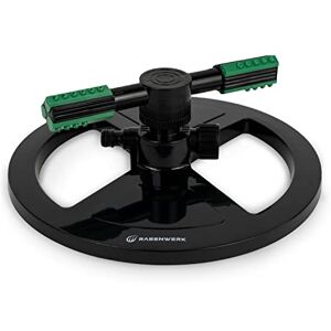 RASENWERK ® Arroseur Circulaire Arroseur à Deux Bras 360 degrés Arroseur de Gazon pour l'arrosage du Jardin pour Les Grandes et Petites Surfaces de Prairie, noir,vert - Publicité RASENWERK ® Arroseur Circulaire Arroseur à Deux Bras 360 degrés Arroseur de Gazon pour l'arrosage du Jardin pour Les Grandes et Petites Surfaces de Prairie, noir,vert - Publicité