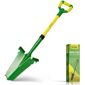 Xforst Bêche Pelle de Jardin SZ3, Coupe Racine avec Manche ergonimique en Fibre de Verre, idéale pour Le Jardinage et Les travaux exterieurs. Publicité Xforst Bêche Pelle de Jardin SZ3, Coupe Racine avec Manche ergonimique en Fibre de Verre, idéale pour Le Jardinage et Les travaux exterieurs. Publicité